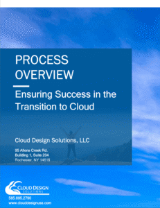 Cloud Design Process for selecting business communications and contact center.