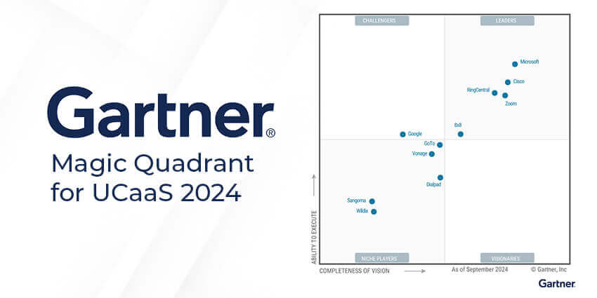 The 2024 Gartner UCaaS Magic Quadrant highlights Microsoft as the top leader