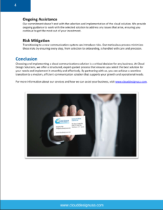 Contact page.