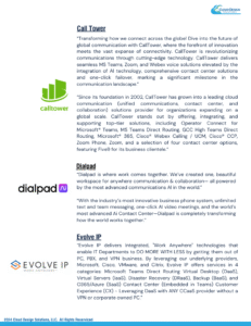 Cloud Design Solutions featured partners - CallTower, Dialpad, Evolve IP.