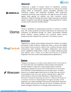 Cloud Design Solutions featured partners - Observe.AI, Ooma, RingCentral, Sharpen.