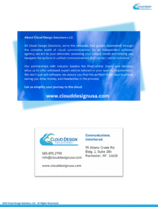 Cloud Design Solutions Contact information.